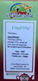 Thé blanc Vitali'Thé  (* 100gr)