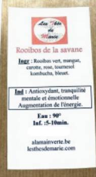 Rooibos de la savane  (* 100gr)