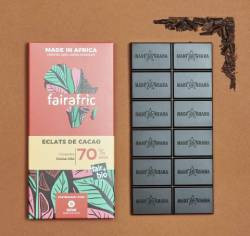 Chocolat 70 % éclats de cacao  (* 80gr)