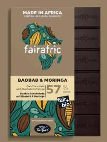 Chocolat 57% Baobab et Moringa  (* 80gr)