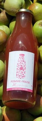 Jus de pommes-fraises  (* 1ℓ)