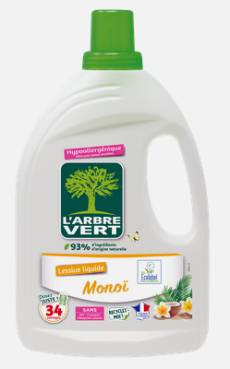 Lessive liquide Monoï (Arbre Vert)  (* 1,5ℓ)