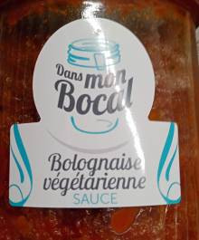 Dans mon bocal - Bolognaise végétarienne  (* 900gr)