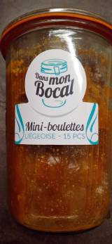 Dans mon bocal - Mini boulettes (15) sauce liégeoise  (* 700gr)