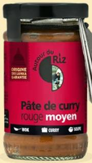 Pâte de curry rouge  (* 100gr)