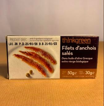 Filets d'anchois EVO  (* 50gr)