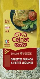 Galette quinoa petits légumes  (* 200gr)