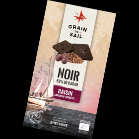 Chocolat Noir raisins-sarrasin bio  (* 100gr)
