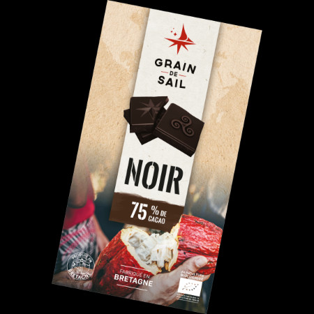 Chocolat Noir 75% bio  (* 100gr)