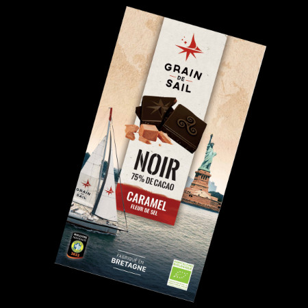 Chocolat Noir caramel-fleur de sel bio  (* 100gr)