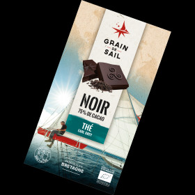 Chocolat Noir thé Earl Grey 75% bio  (* 100gr)