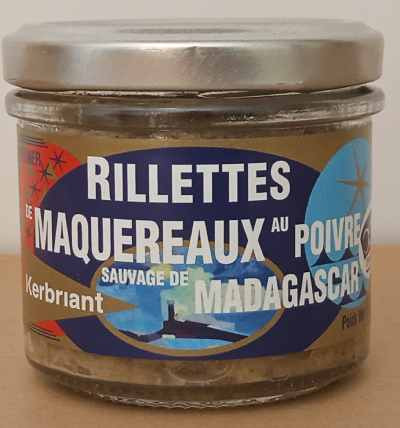 Rillettes de maquereaux au poivre sauvage de Madagascar  (* 90gr)